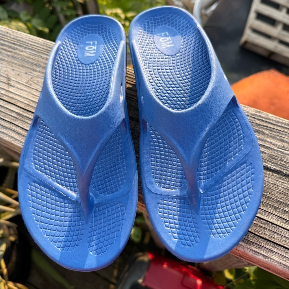 Island Surf FoM Wave ll Women's‎ Sz 8 Orthopedic Recovery Sandals Ocean Blue